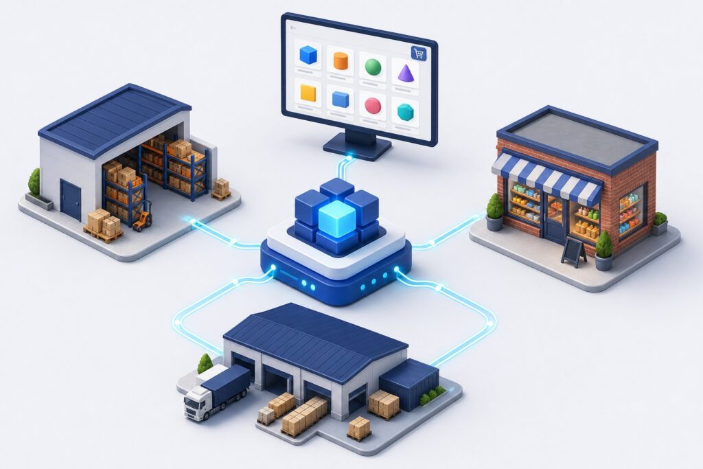 Propojení e-shopu, prodejny a externího skladu v ERP MAXim