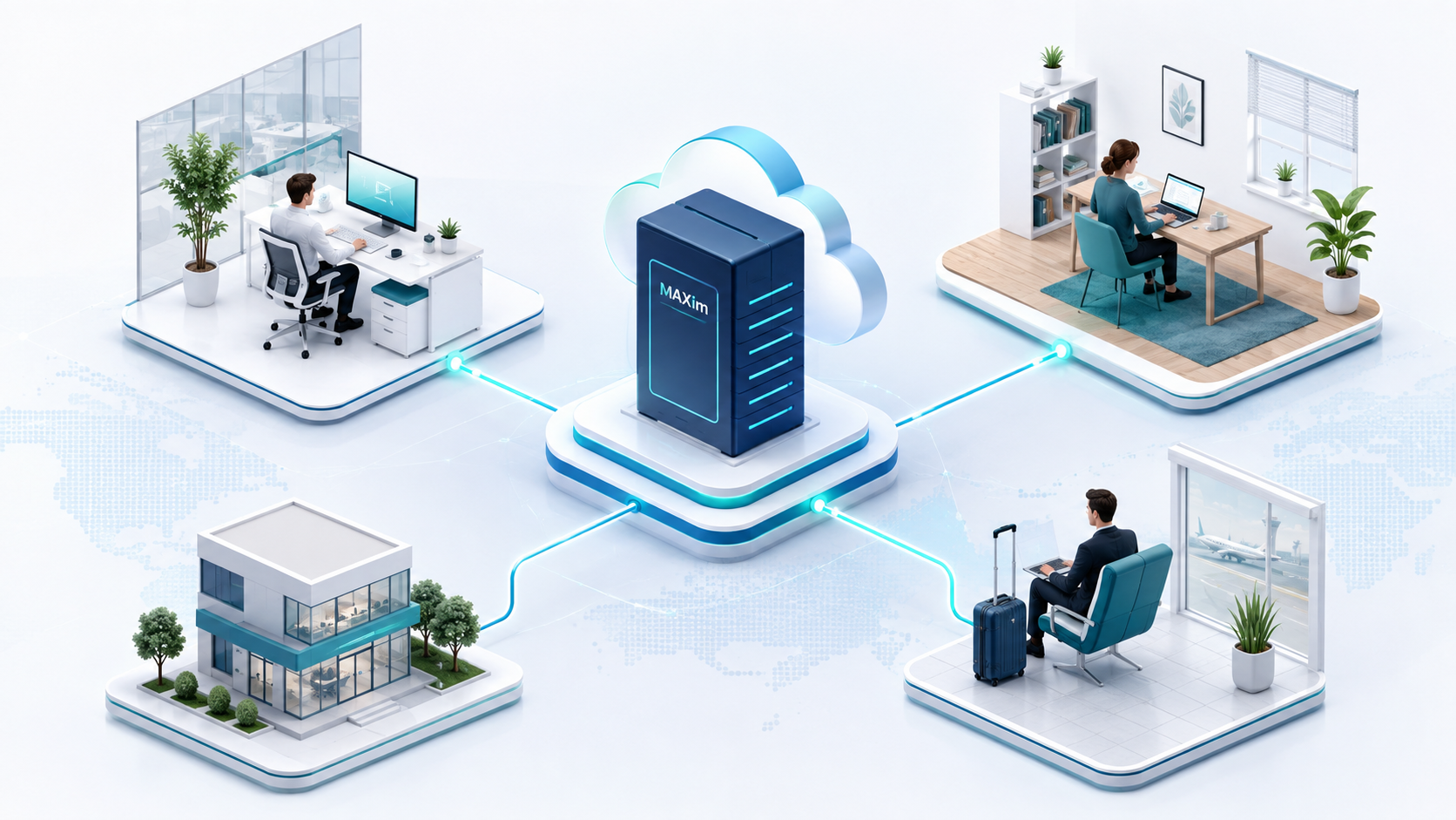 MAXim na virtuálním serveru – přístup z kanceláře, home office, pobočky i na cestách