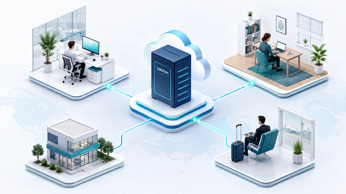 MAXim na virtuálním serveru – přístup z kanceláře, home office, pobočky i na cestách